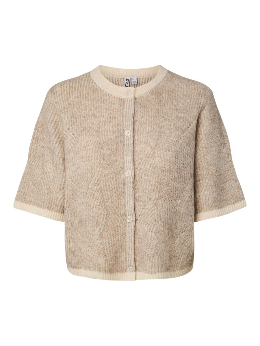 Carousel image 5 PCJENNA SS STRIKKET CARDIGAN, Whitecap Gray