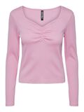 Pieces PCTANIA LONG SLEEVED TOP, Begonia Pink, highres - 17135564_BegoniaPink_001.jpg