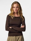 Product image thumbnail 1 PCMELLY BOATNECK TOP, Hot Fudge