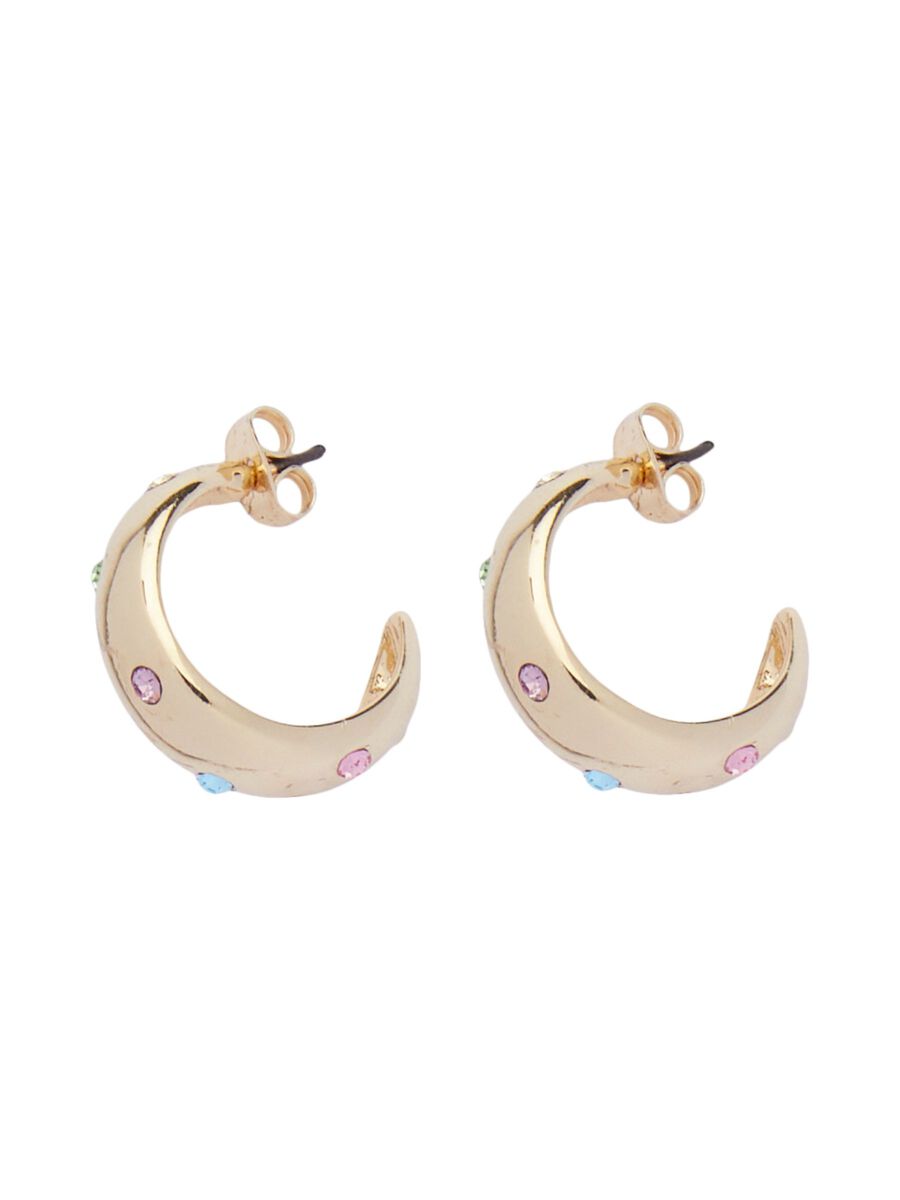 Pieces FPLOPE HOOP EARRINGS, Gold Colour, highres - 17139394_GoldColour_006.jpg
