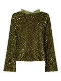 Product image thumbnail - PCKAM SEQUINS BOW LONG SLEEVED TOP, Kalamata | 1