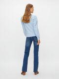 Pieces PUFF SLEEVED KNITTED CARDIGAN, Cashmere Blue, highres - 17113382_CashmereBlue_004.jpg
