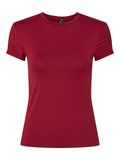 Pieces PCFYLLA NYLON T-SHIRT, Rhubarb, highres - 17157916_Rhubarb_001.jpg
