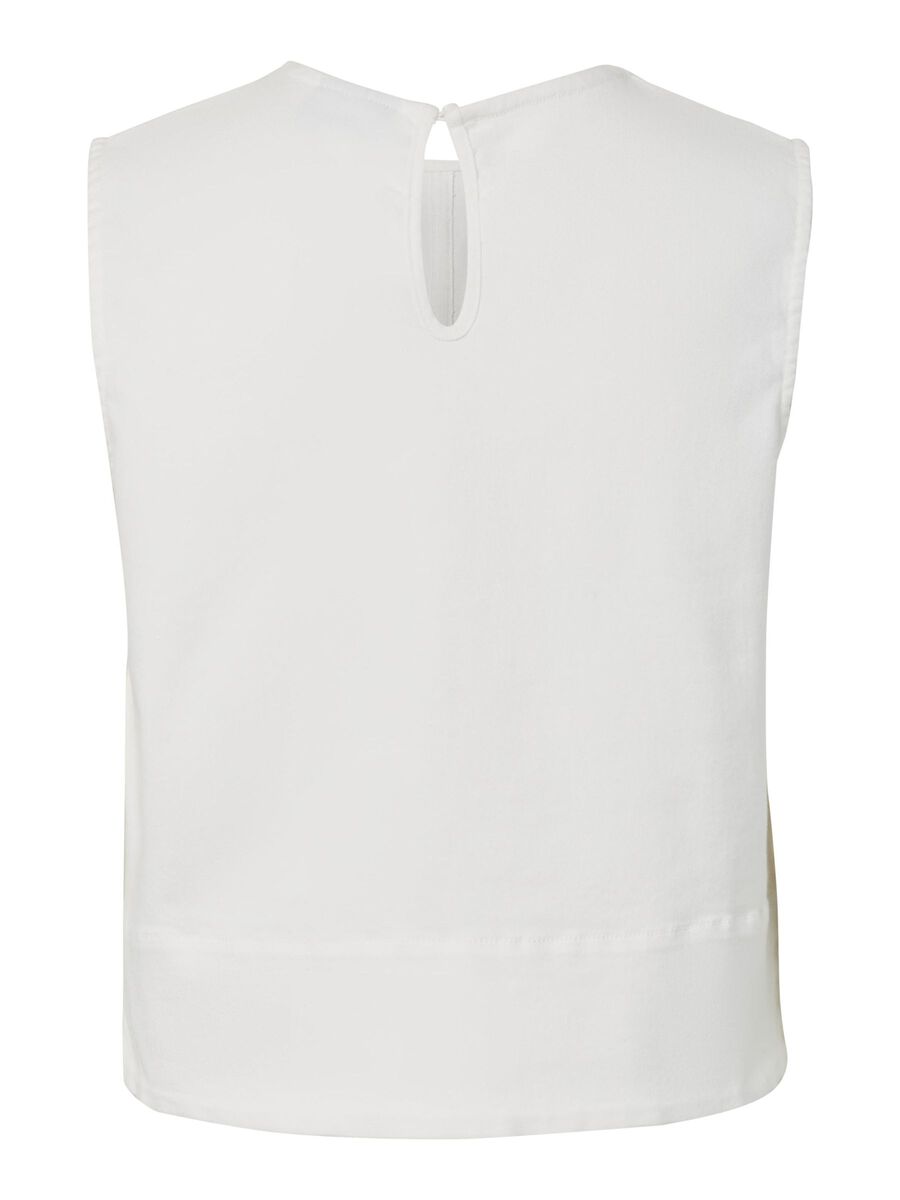 Pieces PCSALUME DENIM TOP, Bright White, highres - 17158200_BrightWhite_002.jpg