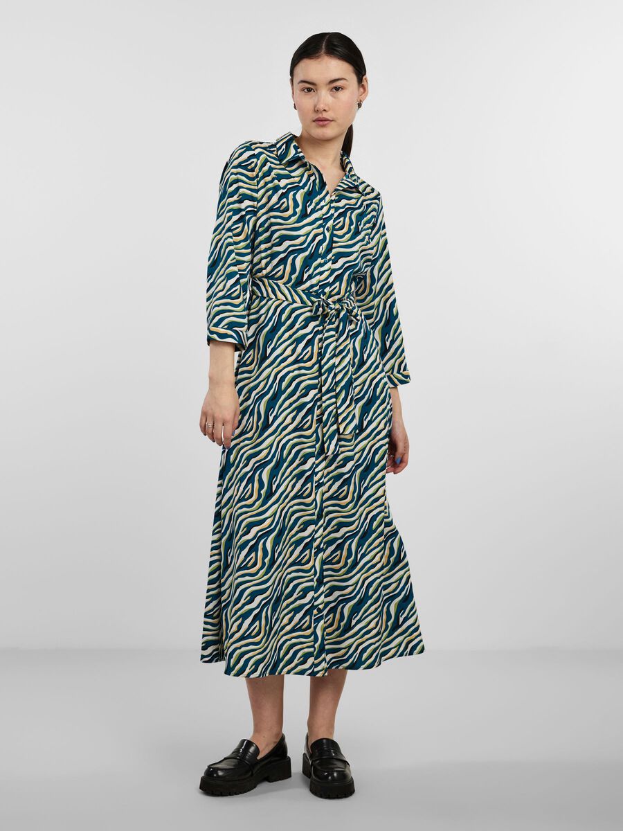 Pieces PCDOSIA SHIRT DRESS, Deep Lagoon, highres - 17143230_DeepLagoon_1062972_003.jpg