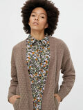 Pieces STRUCTURED KNITTED CARDIGAN, Taupe Gray, highres - 17109170_TaupeGray_006.jpg