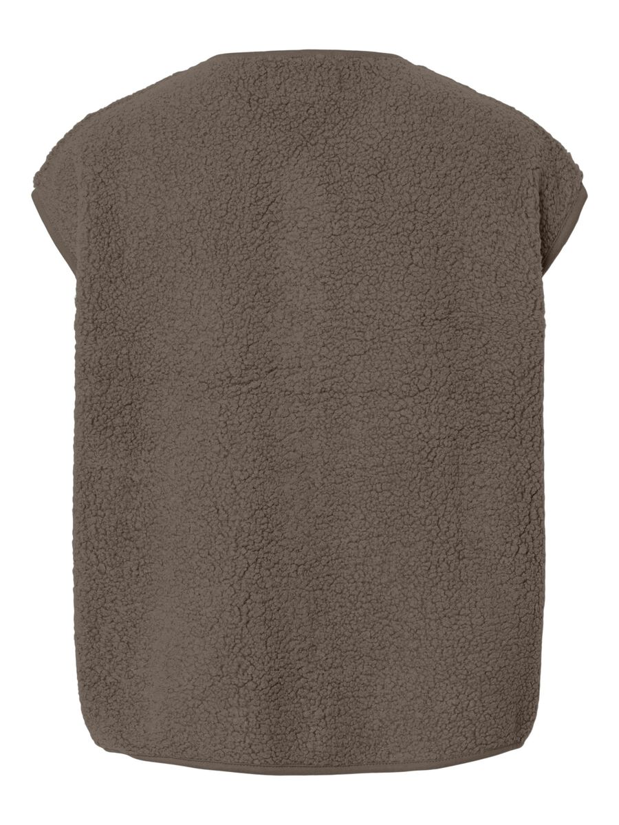 Carousel image - PCKATTY TEDDY  GILET, Morel | 6