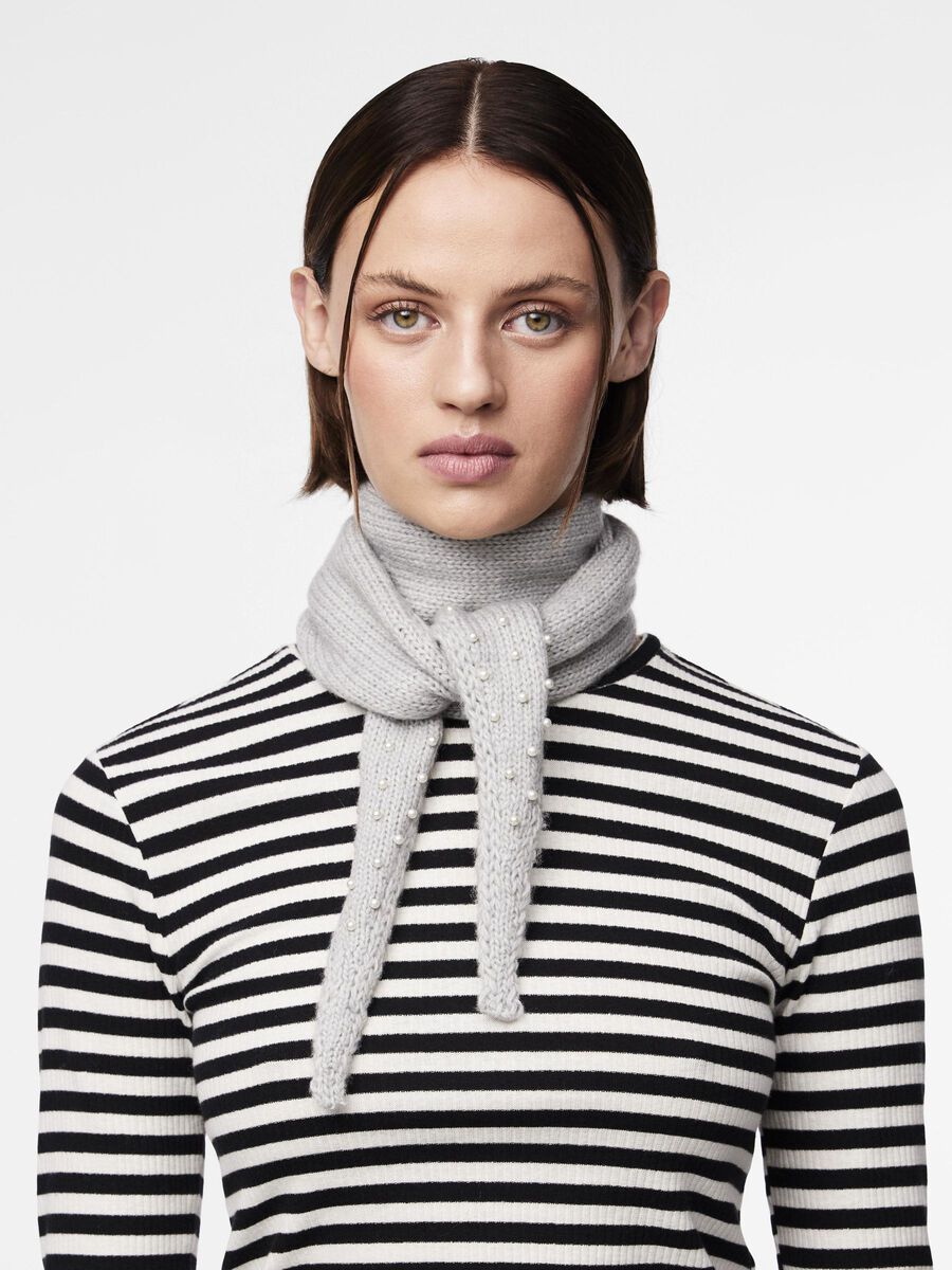 Carousel image - PCLULLU SCHAL, Light Grey Melange | 2