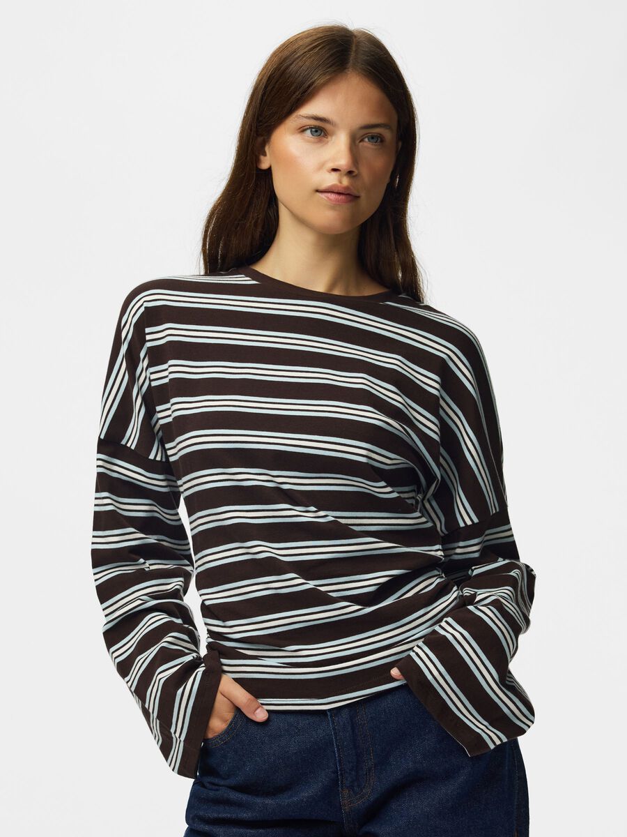 Product carousel image 1 PCALLI  LONG SLEEVED TOP, Chocolate Plum