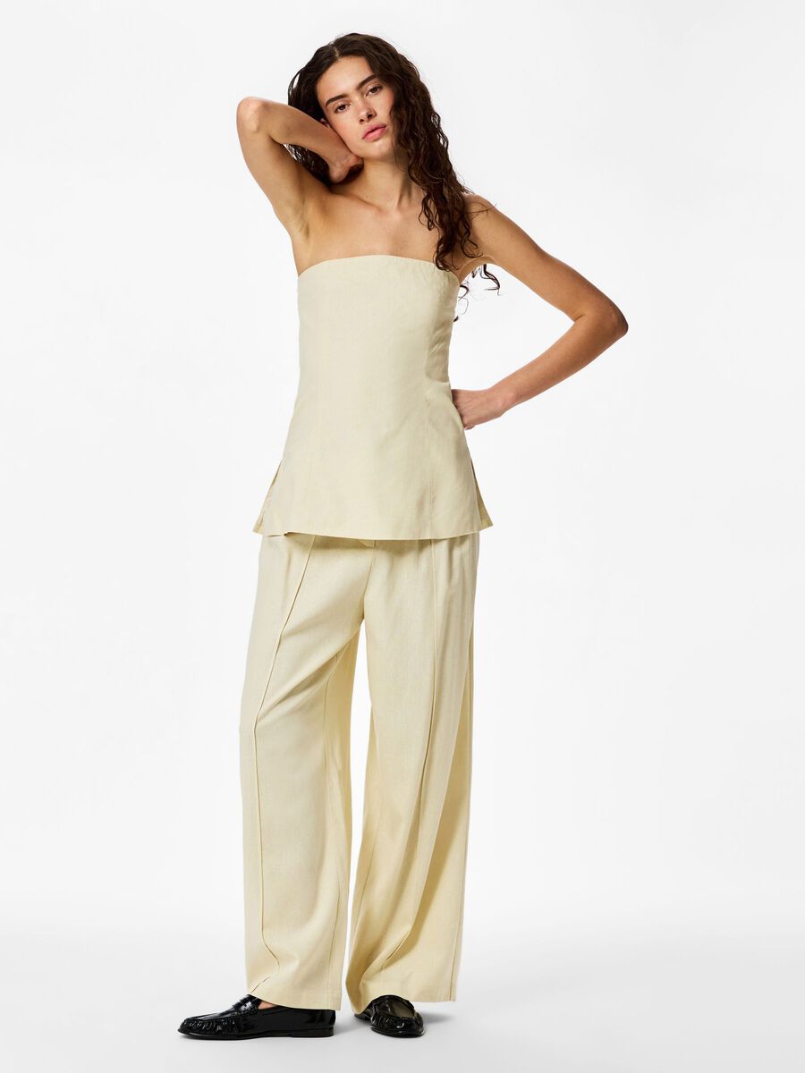 Carousel image - PCMAJSE FITTED  BANDEAU TOP, Birch | 5