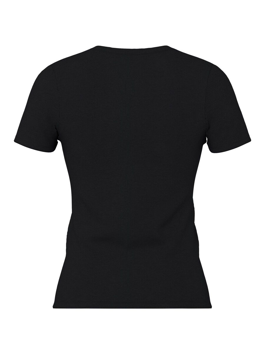 Pieces PCMAY RIBBED T-SHIRT, Black, highres - 17154483_Black_002.jpg
