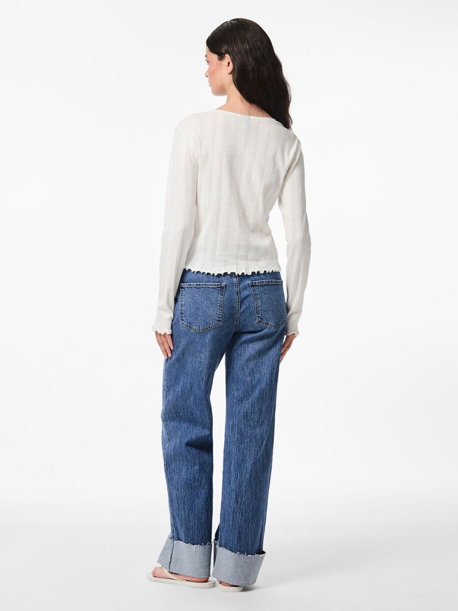 Pieces PCMARIE POINTELLE CARDIGAN, Cloud Dancer, highres - 17152189_CloudDancer_004.jpg