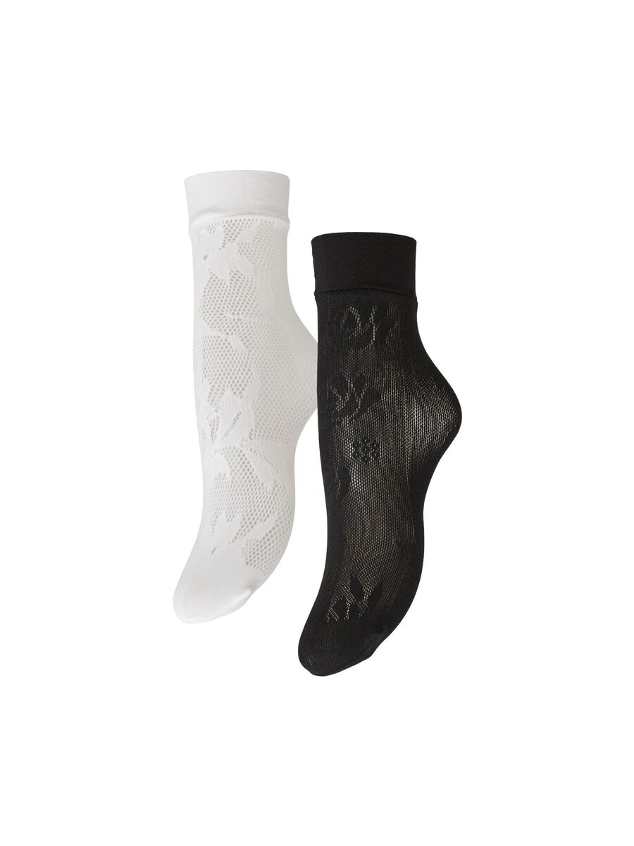Product carousel image - PCJANICE 2-PACK SOCKS, Bright White | 2