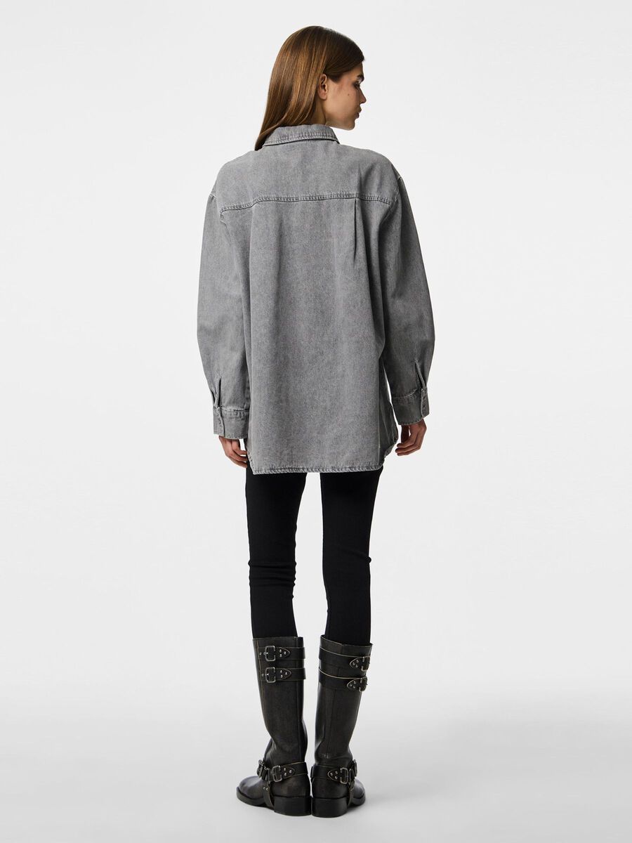 Pieces PCMAISIE JEANSHEMD, Grey Denim, highres - 17150991_GreyDenim_004.jpg