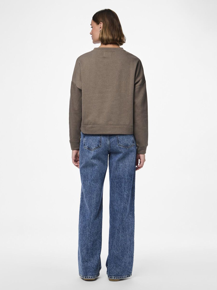 Pieces PCCHILLI SWEATSHIRT, Morel, highres - 17113432_Morel_004.jpg