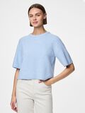 Pieces PCSILLY SHORT SLEEVED KNITTED TOP, Cashmere Blue, highres - 17158204_CashmereBlue_1199089_003.jpg