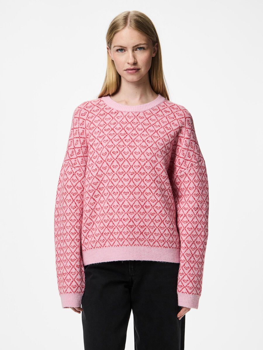 Pieces PCNAVI KNITTED JUMPER, Roseate Spoonbill, highres - 17154857_RoseateSpoonbill_1156571_003.jpg