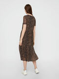 Pieces SNAKE-PRINT TIERED MIDI DRESS, Bison, highres - 17100317_Bison_722817_004.jpg