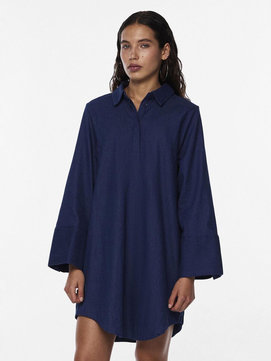 Garcia Kjole - 260282 Kort Denim Kjole i Light Used Denim
