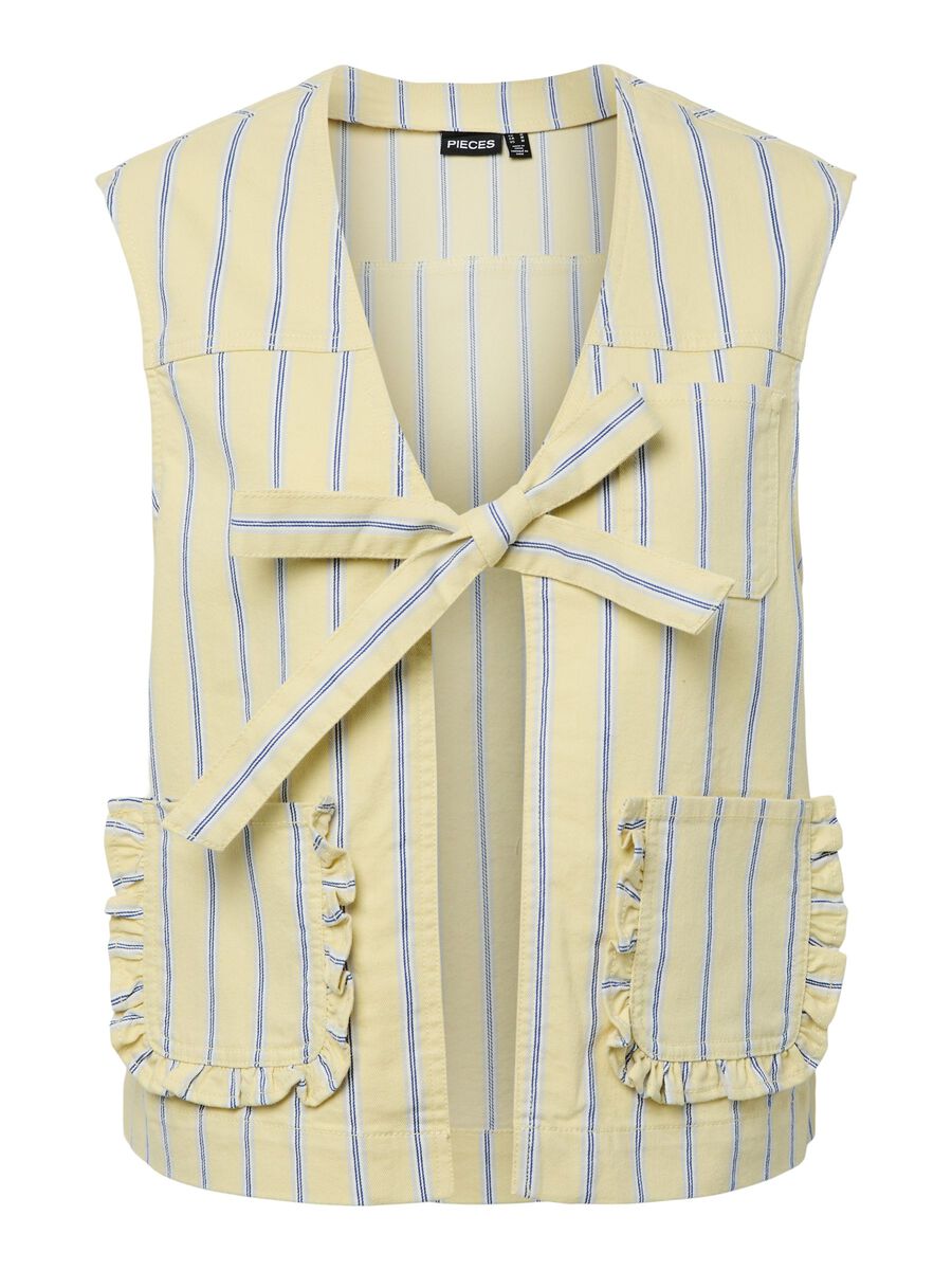 Product carousel image - PCBILLO GEBUNDENES JEANSWESTE, French Vanilla | 2