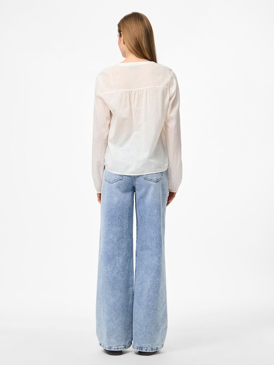 Pieces PCFIKENNA BLOUSE, Cloud Dancer, highres - 17158857_CloudDancer_004.jpg