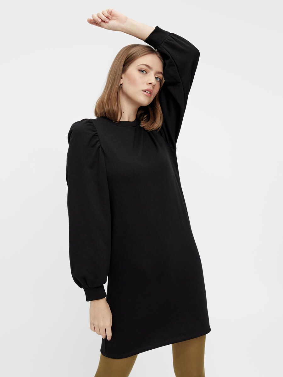 Pieces PCJASSI SWEAT DRESS, Black, highres - 17111831_Black_003.jpg