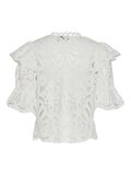 Pieces PCLYKKE SHORT SLEEVED BLOUSE, Bright White, highres - 17152025_BrightWhite_002.jpg