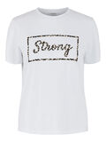 Pieces PCSTRONG T-SHIRT, Bright White, highres - 17103814_BrightWhite_759373_001.jpg