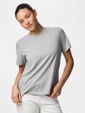Product image thumbnail - PCRIA COTTON T-SHIRT, Light Grey Melange | 1