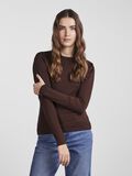 Product image thumbnail - PCRUKA LONG SLEEVED TOP, Chicory Coffee | 1