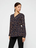 Pieces TIE-WAIST VISCOSE BLOUSE, Navy Blazer, highres - 17104865_NavyBlazer_770428_003.jpg