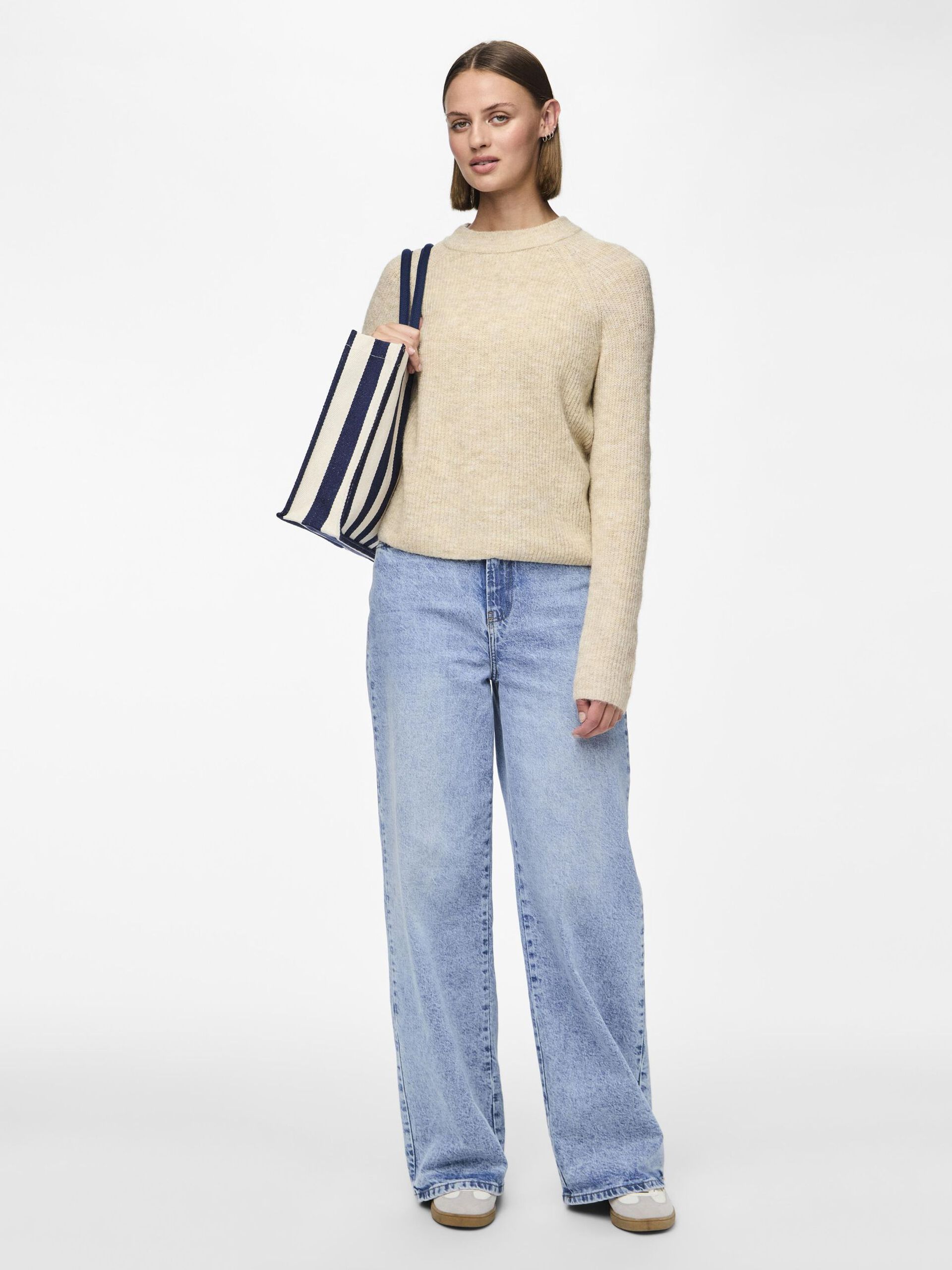 Carousel image - PCELLEN RIBBET PULLOVER, White Pepper | 5