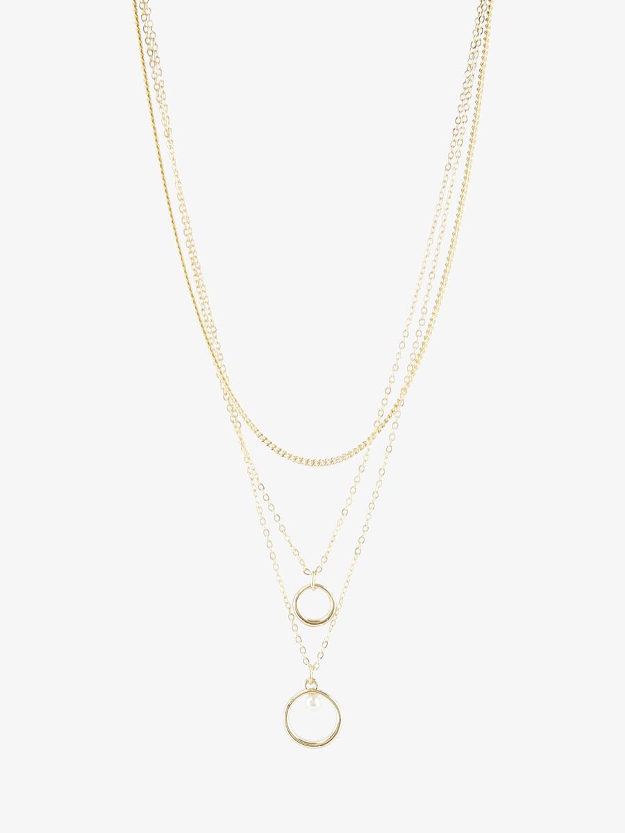 Pieces TRE KEDJOR - HALSBAND, Gold Colour, highres - 17102657_GoldColour_002.jpg