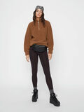 Pieces WARME HALVE RITS SWEATSHIRT, Toasted Coconut, highres - 17098496_ToastedCoconut_005.jpg