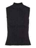 Pieces KNITTED SLEEVELESS TOP, Black, highres - 17116970_Black_001.jpg