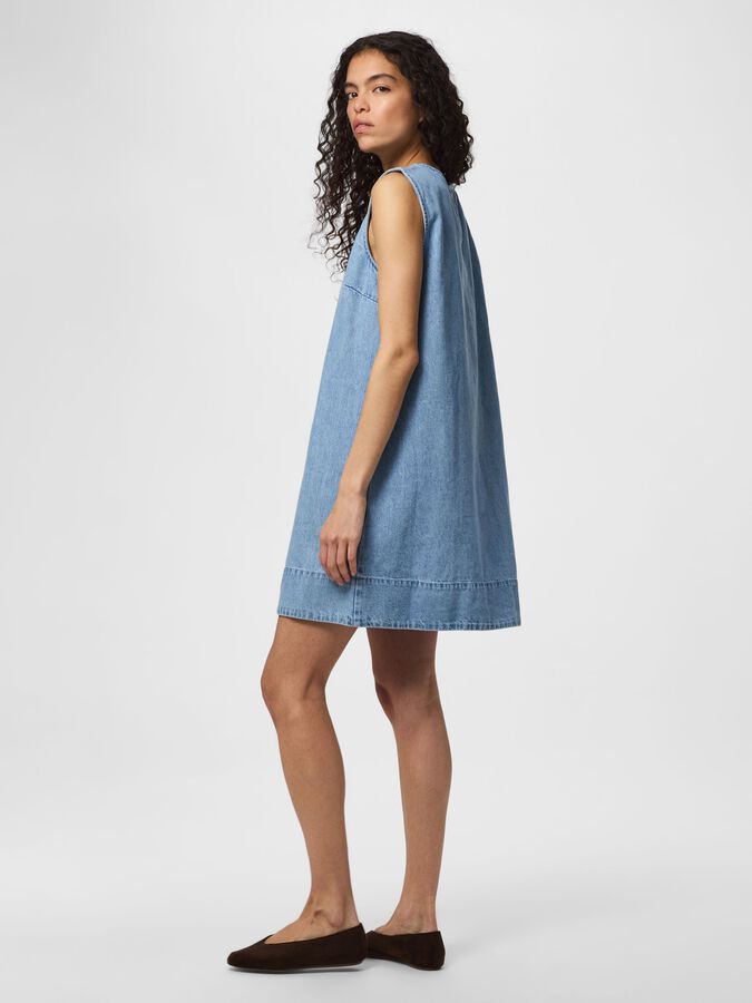 white christmas dresses SOUTHERN IRELAND Denim Utility Dress in 1968 – Christina's Luxuries main image 1