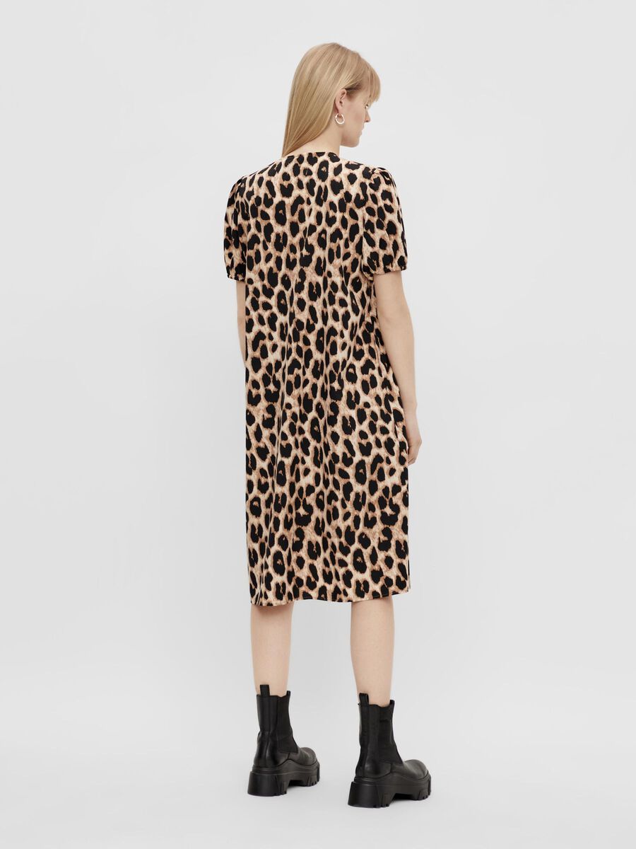 Pieces IMPRIMÉ LÉOPARD ROBE MI-LONGUE, Black, highres - 17117002_Black_883361_004.jpg