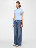 Pieces PCFYLLA NYLON TOP MED KORTE ÆRMER, Airy Blue, highres - 17157916_AiryBlue_005.jpg