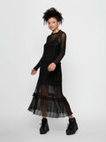 Pieces DENTELLE SEMI-TRANSPARENT ROBE MI-LONGUE, Black, highres - 17100631_Black_724181_005.jpg