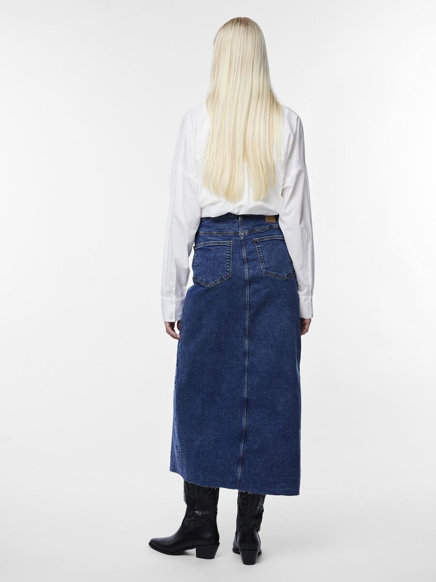 Pieces PCJESSIE JEANSKJOL, Medium Blue Denim, highres - 17150234_MediumBlueDenim_004.jpg