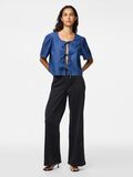Pieces PCTENIM - EN DENIM AVEC LIEN À NOUER TOP, Medium Blue Denim, highres - 17157937_MediumBlueDenim_005.jpg