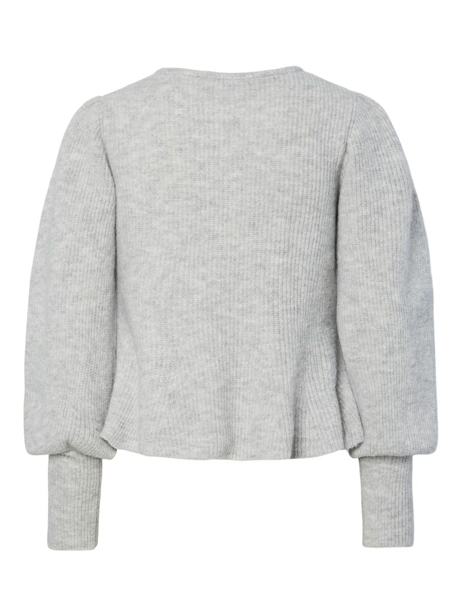 Carousel image - PCANNIE CARDIGAN EN MAILLE, Light Grey Melange | 7