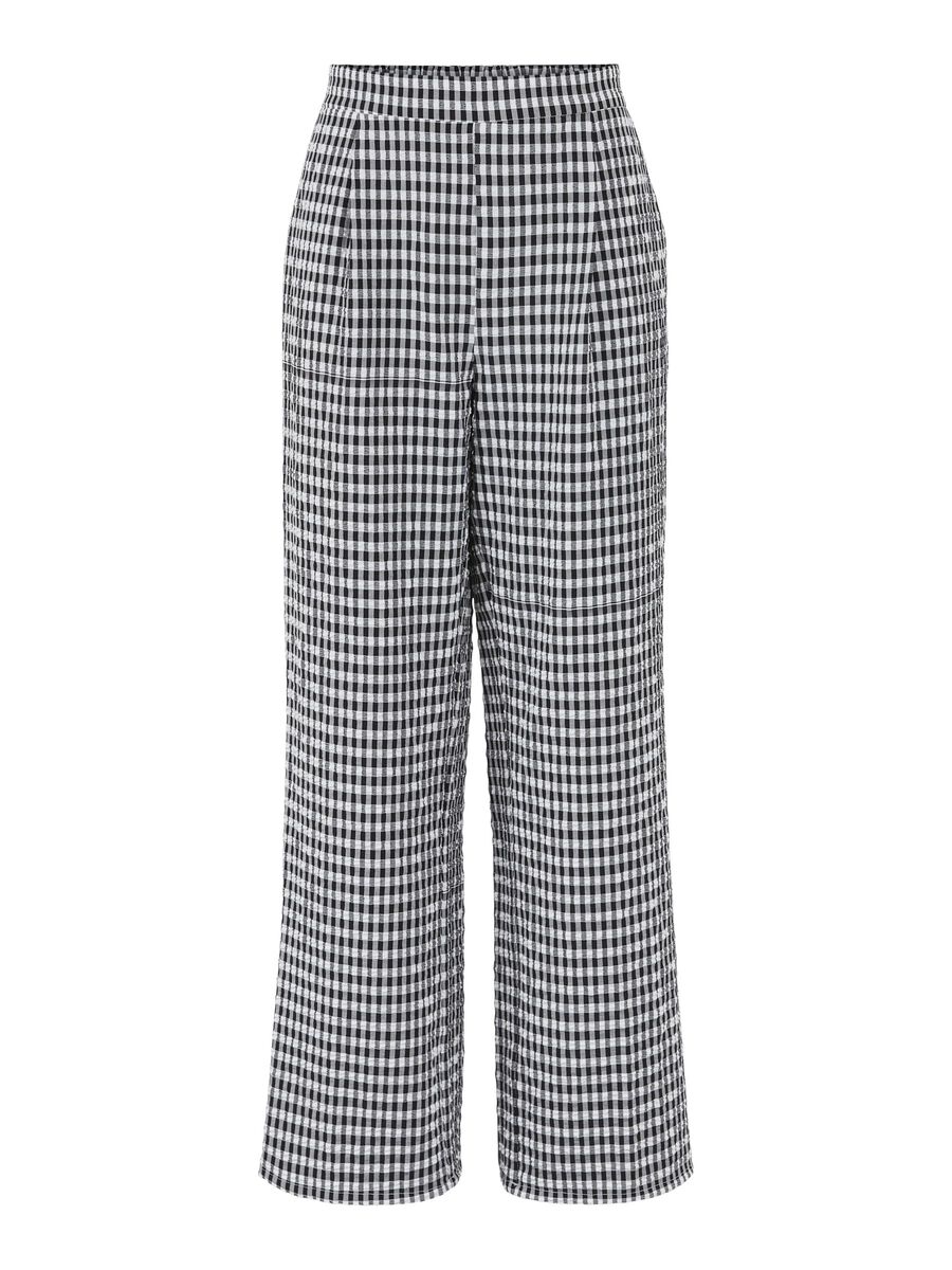 Pieces TALL CHECKED TROUSERS, Bright White, highres - 17117713_BrightWhite_889573_001.jpg