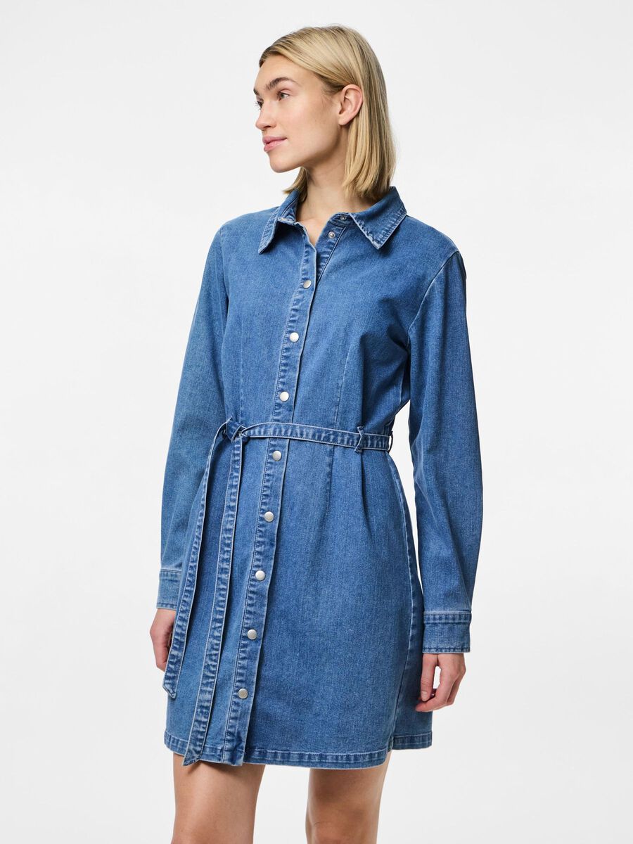 Pieces VESTIDO VAQUERO, Light Blue Denim, highres - 17156079_LightBlueDenim_003.jpg