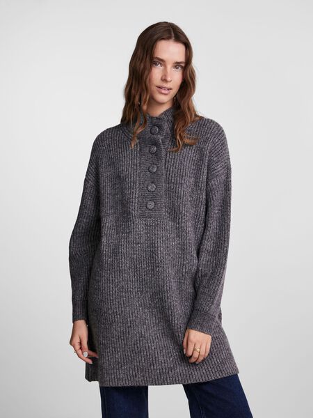 Pieces PCJAYLEN STRICKKLEID, Dark Grey Melange, highres - 17142279_DarkGreyMelange_003.jpg