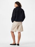 Product image thumbnail - PCGABI RHINESTONE DENIM SHIRT, Black Denim | 2