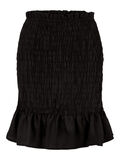 Pieces SMOCKED SKIRT, Black, highres - 17113743_Black_001.jpg