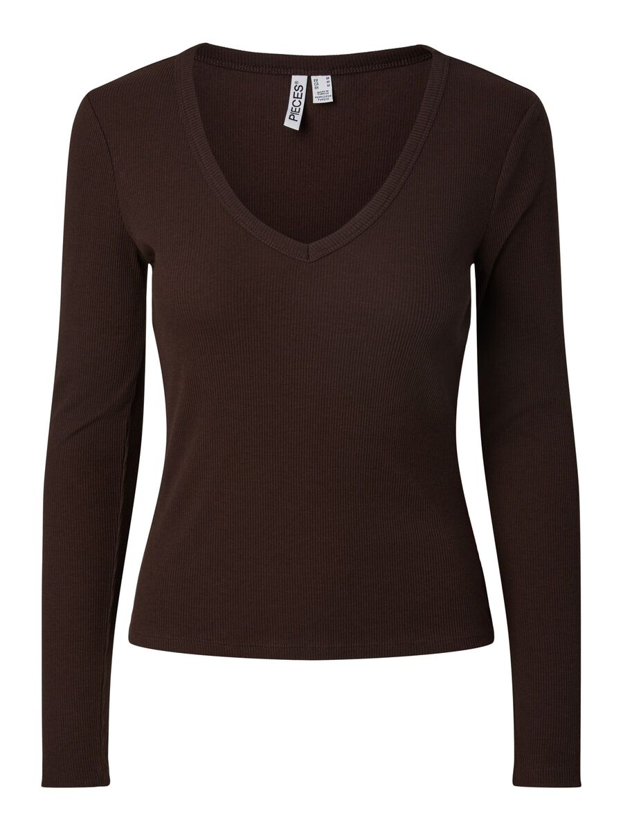 Product carousel image 1 PCOHLAND  LONG SLEEVED TOP, Chocolate Plum
