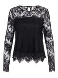 Pieces PCDEBBIE LONG SLEEVED BLOUSE, Black, highres - 17112852_Black_001.jpg