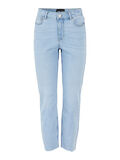 Pieces PCLUNA MW STRAIGHT FIT JEANS, Light Blue Denim, highres - 17120953_LightBlueDenim_001.jpg